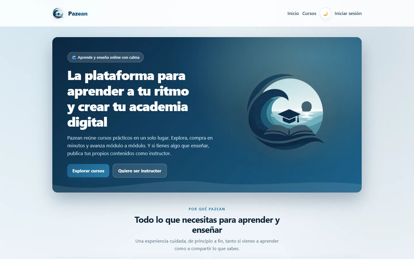 Vista del proyecto Pazean